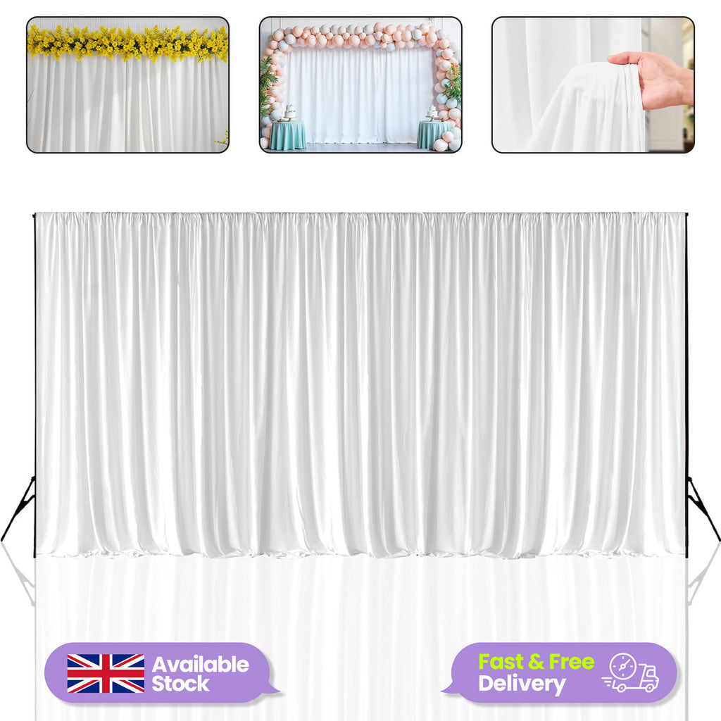 160gsm Spandex Backdrop - White