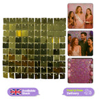 30x30cm Sequin Wall Panel - Gold