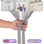 String Curtain Panel - Dark Silver