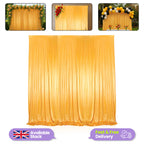 100GSM Ice Silk Photography Backdrop (No Swag) - Gold