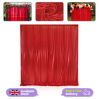 100GSM Ice Silk Photography Backdrop (No Swag) - Red