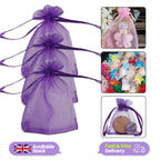 Organza Bags - 7cm x 9cm - 100pcs - Purple