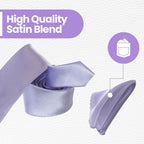 Lilac Purple Tie and Handkerchief