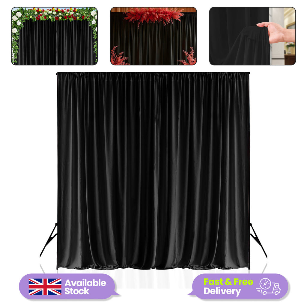 160gsm Spandex Backdrop - Black