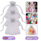 Organza Bags - 7cm x 9cm - 100pcs - Silver