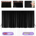 150GSM Ice Silk Photography Backdrop (No Swag) - Black