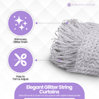 String Curtain Panel - White