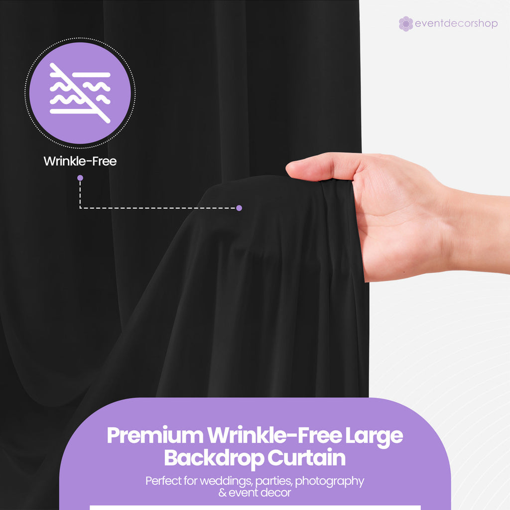 160gsm Spandex Backdrop - Black