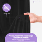 160gsm Spandex Backdrop - Black