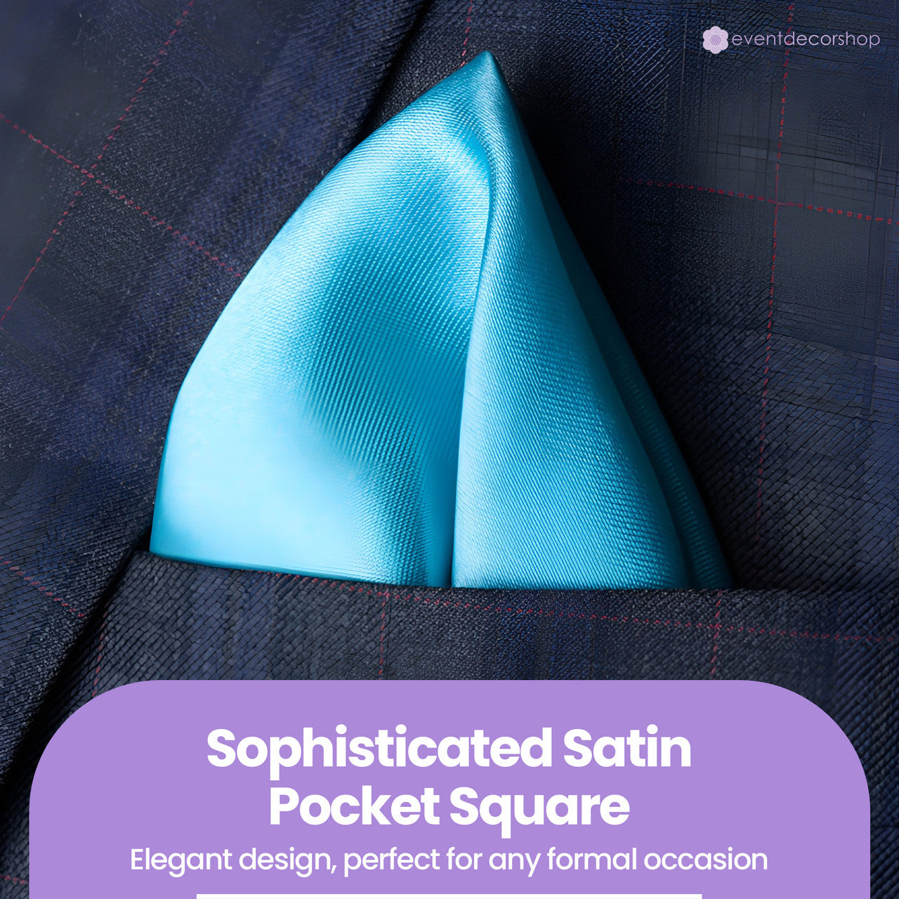 Pocket Square Handkerchief - Aqua