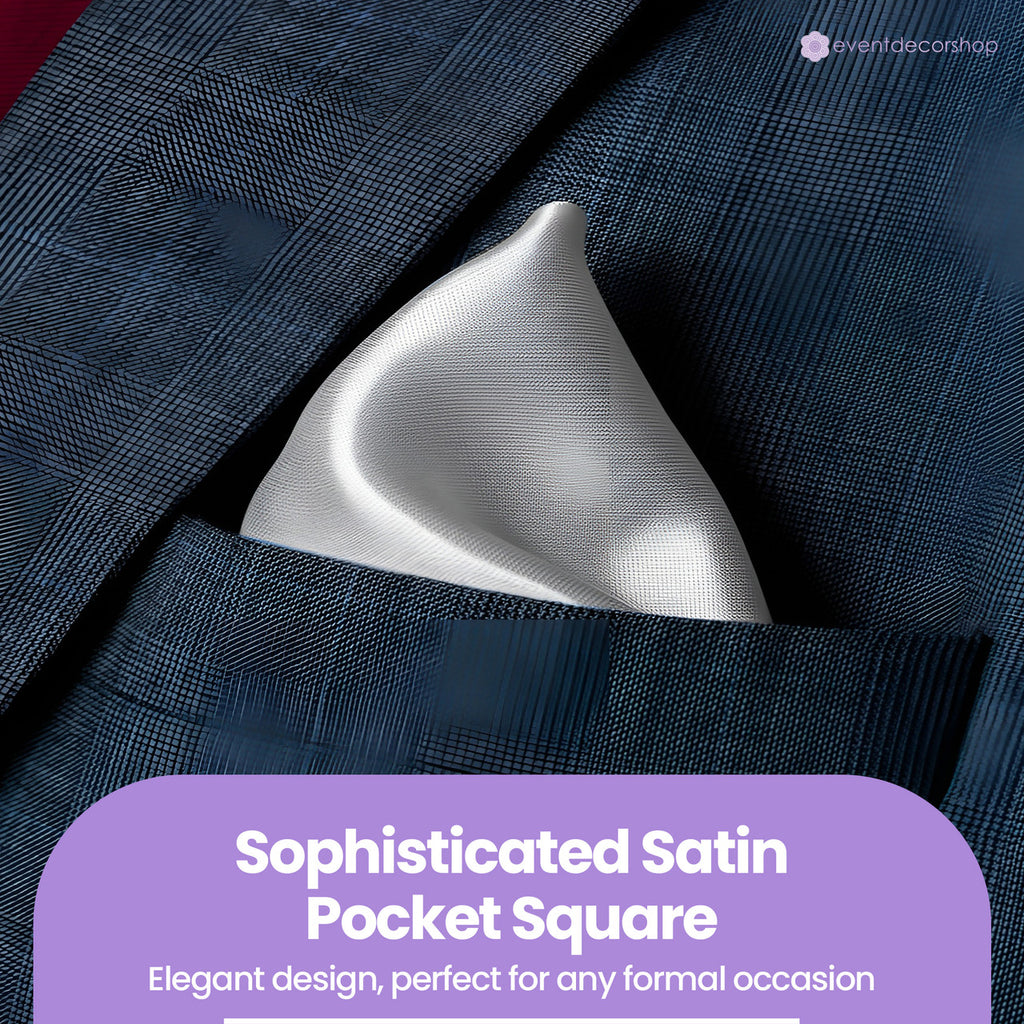 Pocket Square Handkerchief - Silver