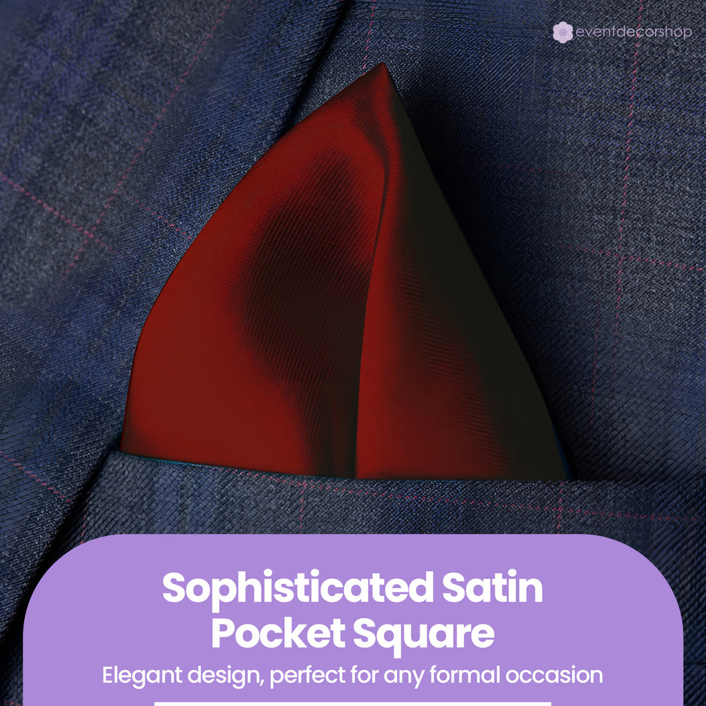 Pocket Square Handkerchief - Burgundy