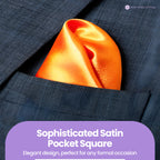 Pocket Square Handkerchief - Orange