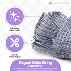 String Curtain Panel - Silver