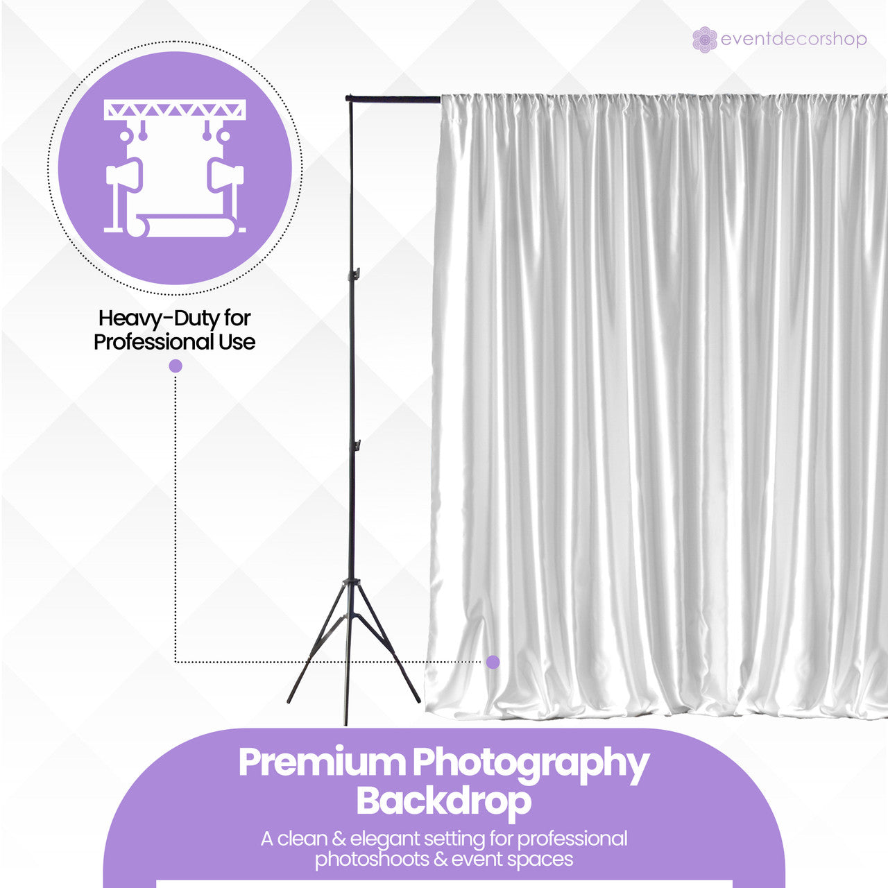 190GSM Blackout Backdrop