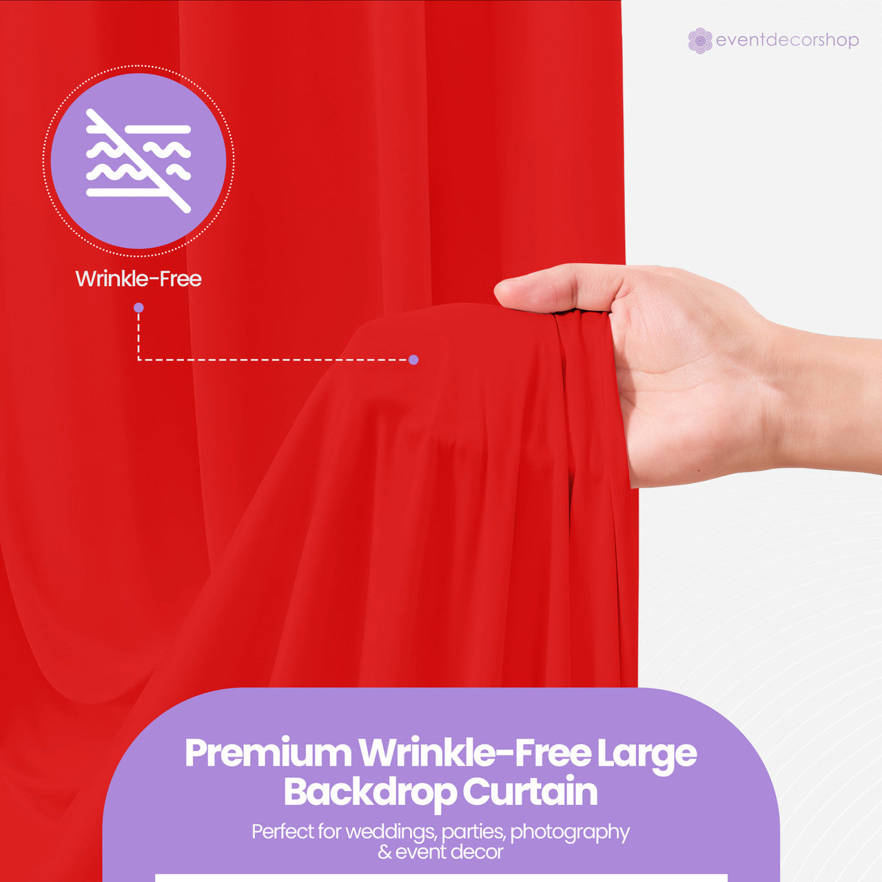 160gsm Spandex Backdrop - Red