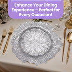 13" Round Charger Plate - Vintage Silver
