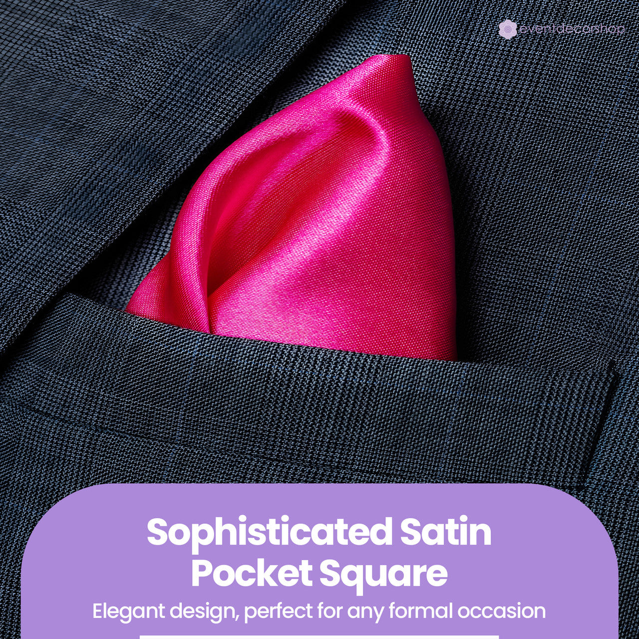 Pocket Square Handkerchief - Hot Pink