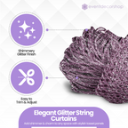 String Curtain Panel - Dark Purple