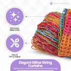 String Curtain Panel - Multicoloured