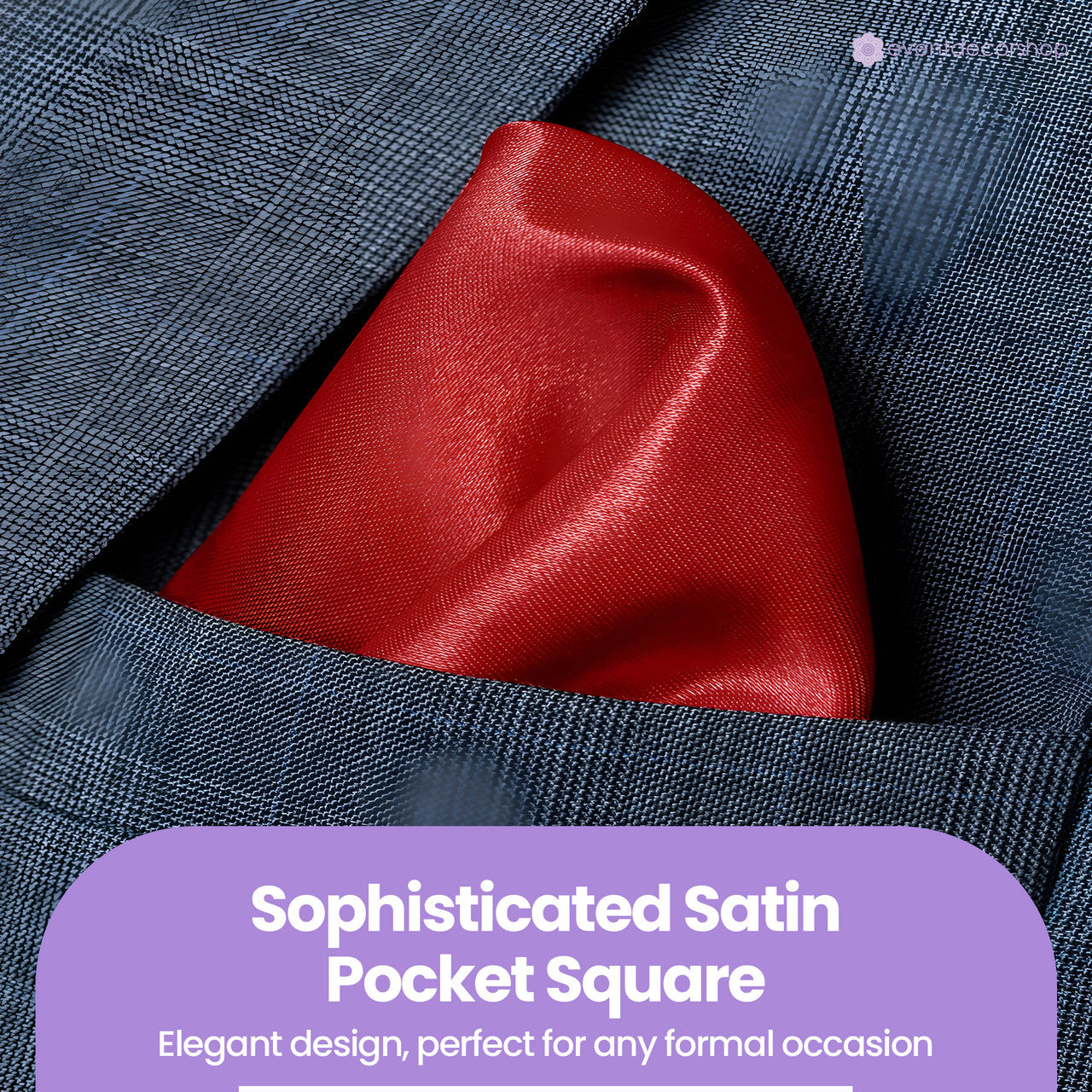 Pocket Square Handkerchief - Dark Red
