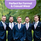 Lilac Purple Tie and Handkerchief