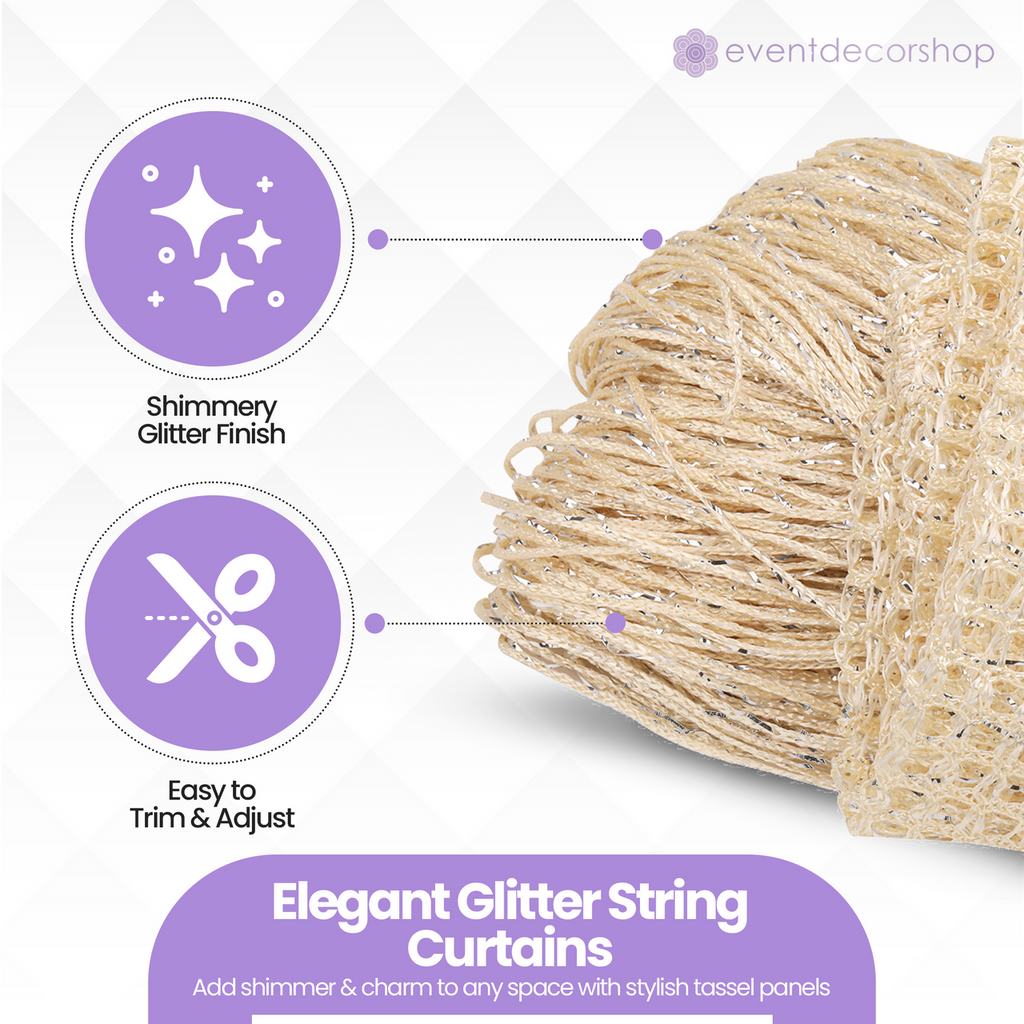 String Curtain Panel - Ivory