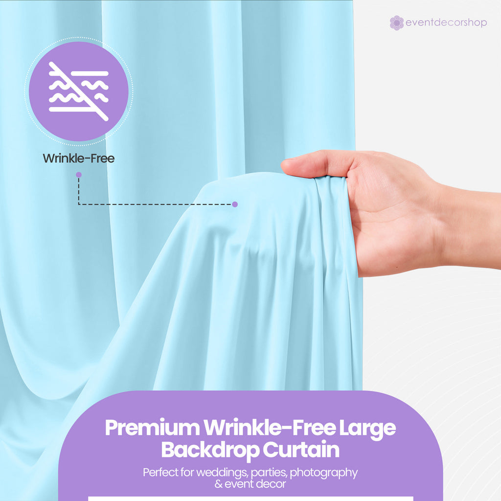 160gsm Spandex Backdrop - Baby Blue