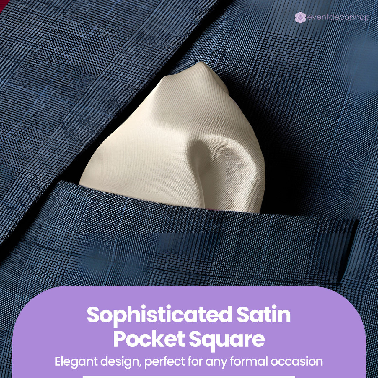 Pocket Square Handkerchief - Ivory