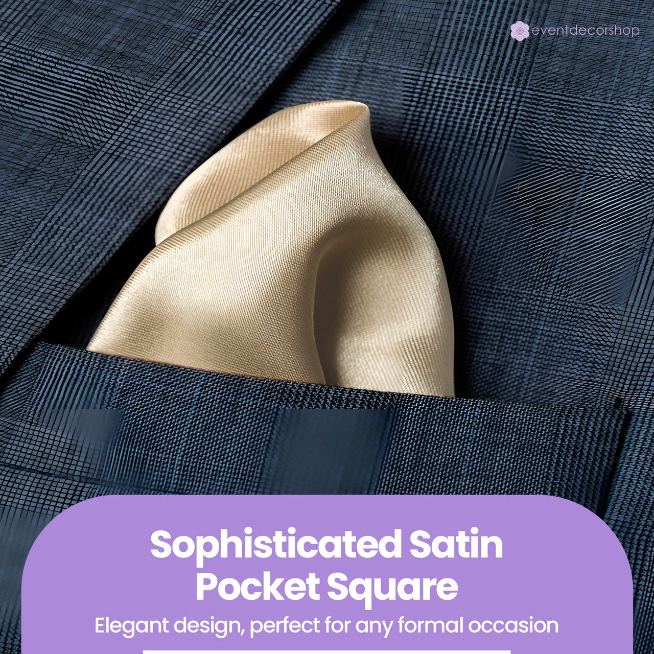 Pocket Square Handkerchief - Beige