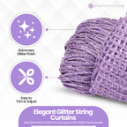 String Curtain Panel - Lilac