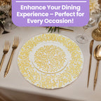 Round Charger Plate - Royal Gold x 6