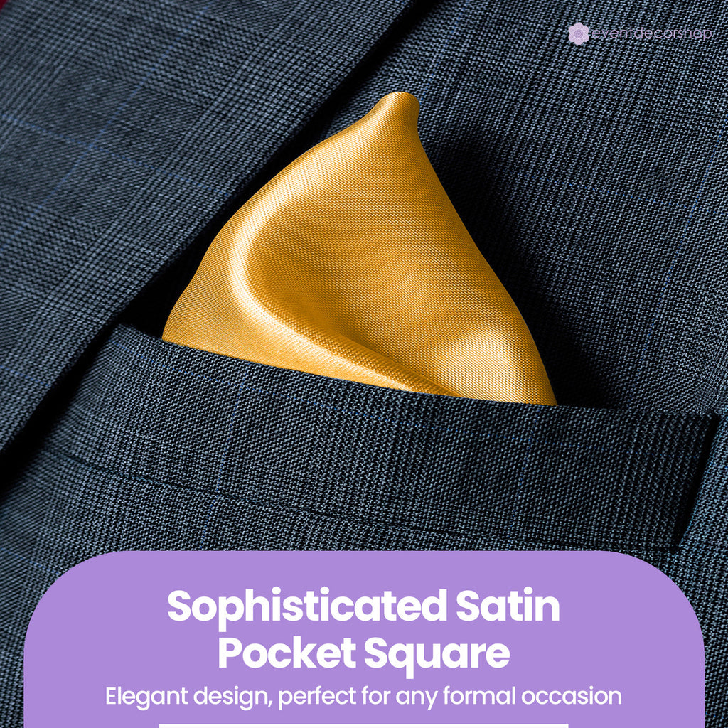 Pocket Square Handkerchief - Gold