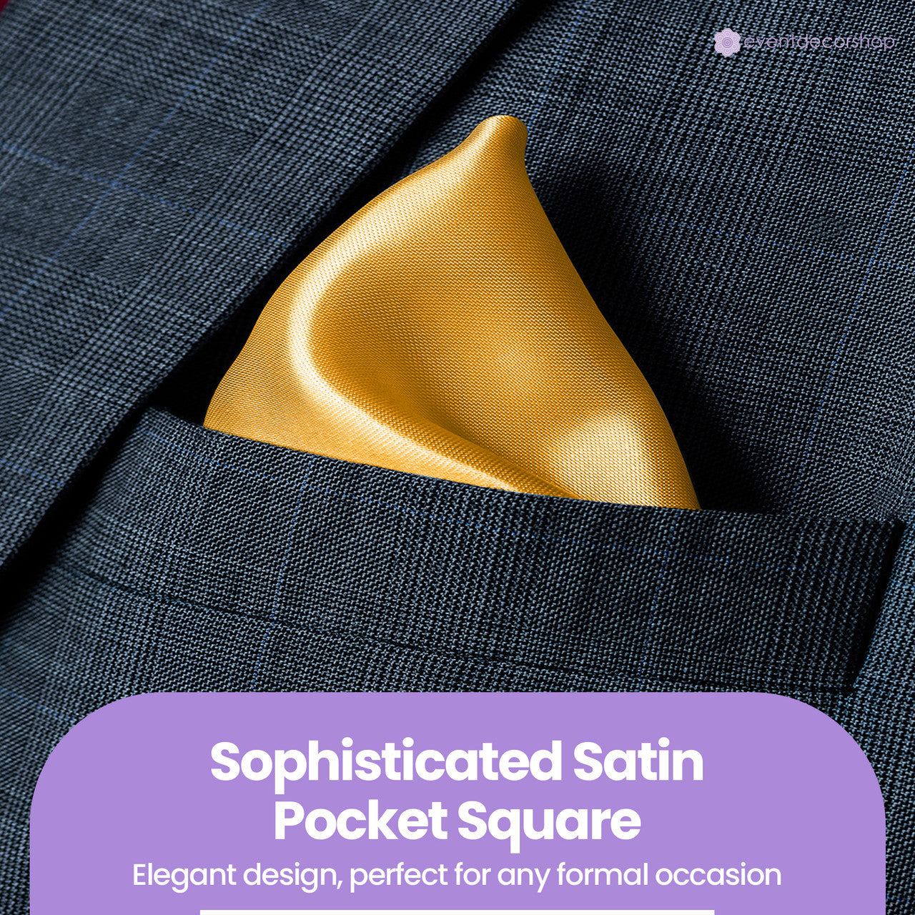 Pocket Square Handkerchief - Gold