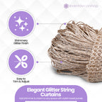String Curtain Panel - Champagne