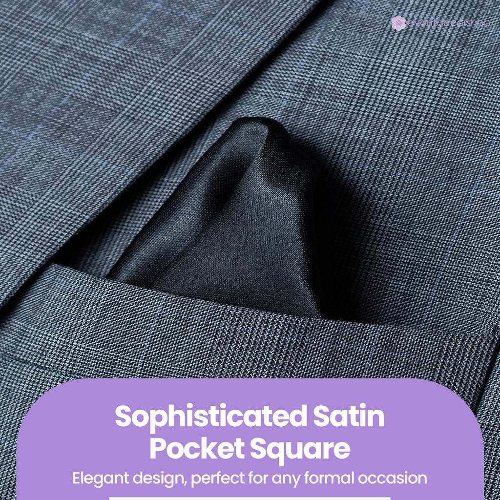 Pocket Square Handkerchief - Black