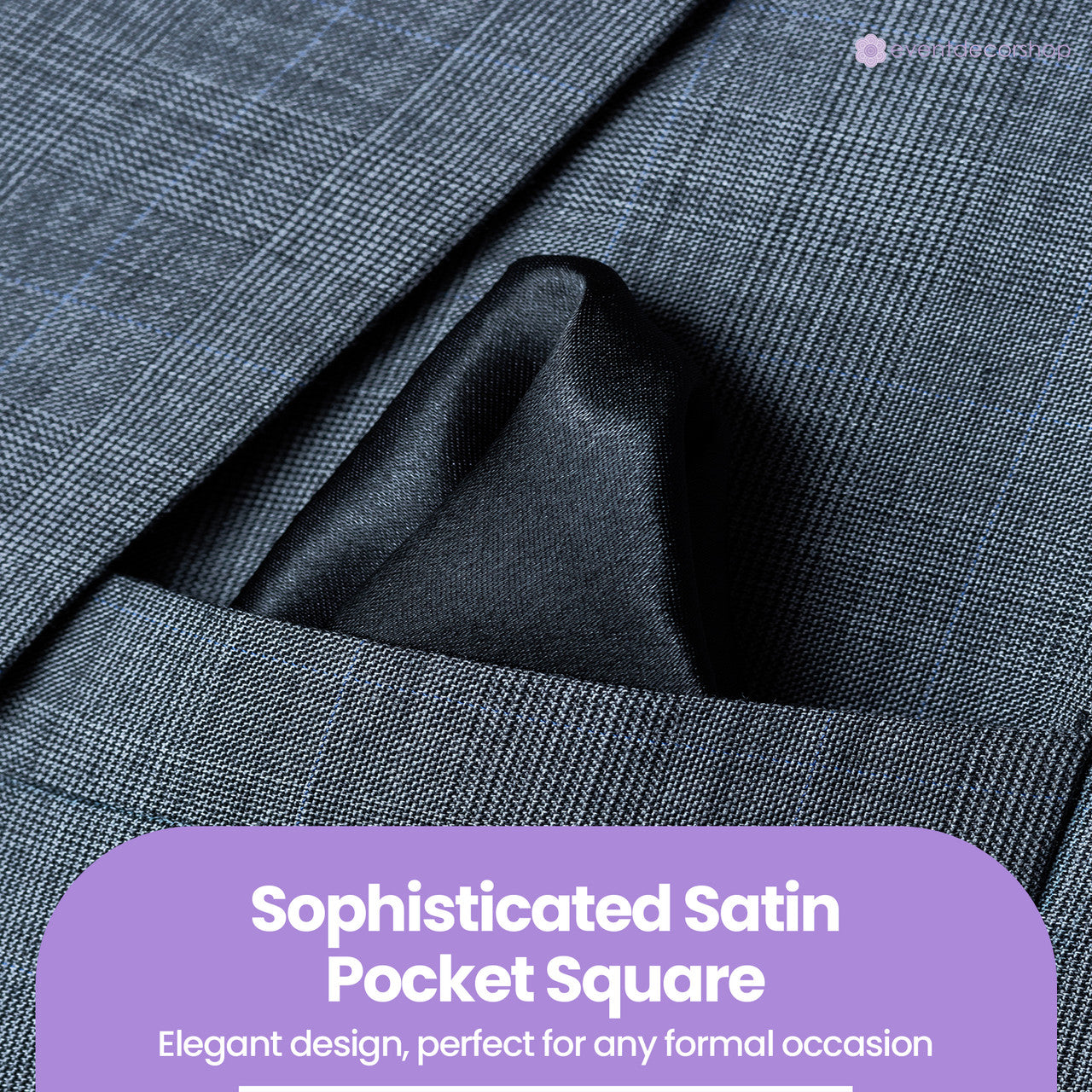 Pocket Square Handkerchief - Black