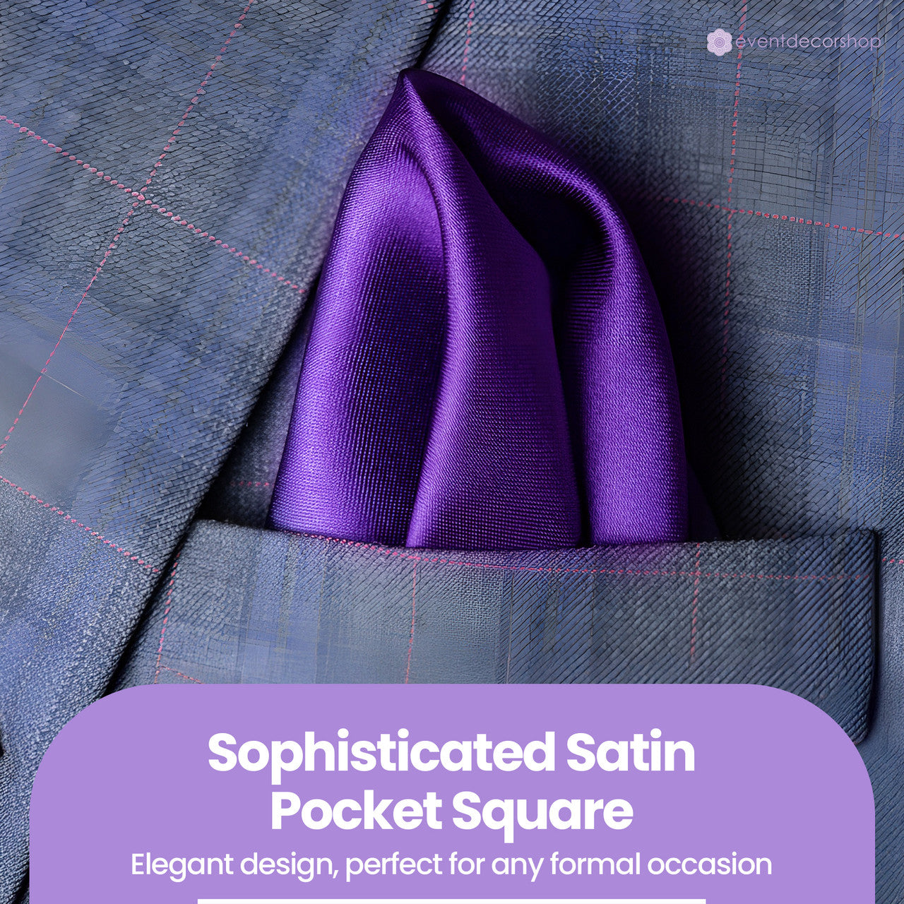 Pocket Square Handkerchief - Purple