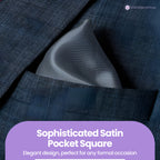 Pocket Square Handkerchief - Light Grey