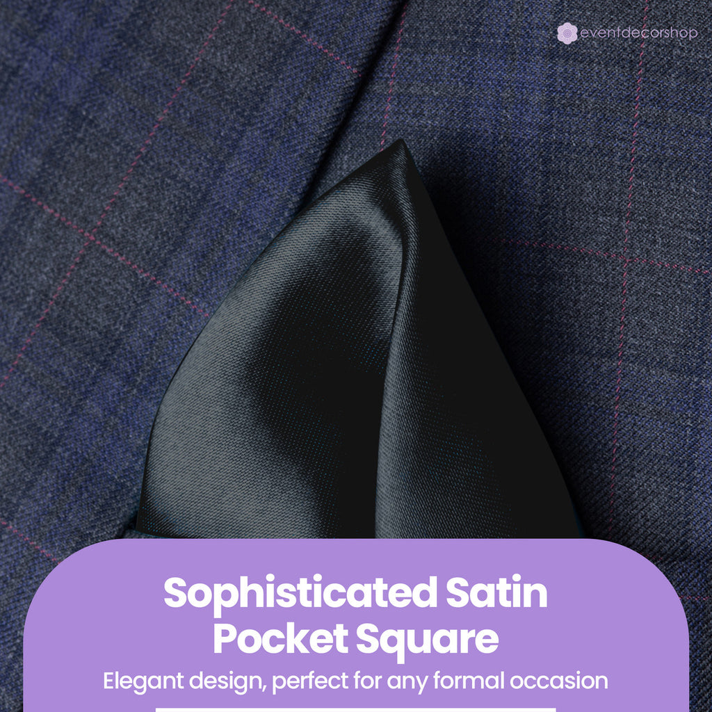 Pocket Square Handkerchief - Dark Grey