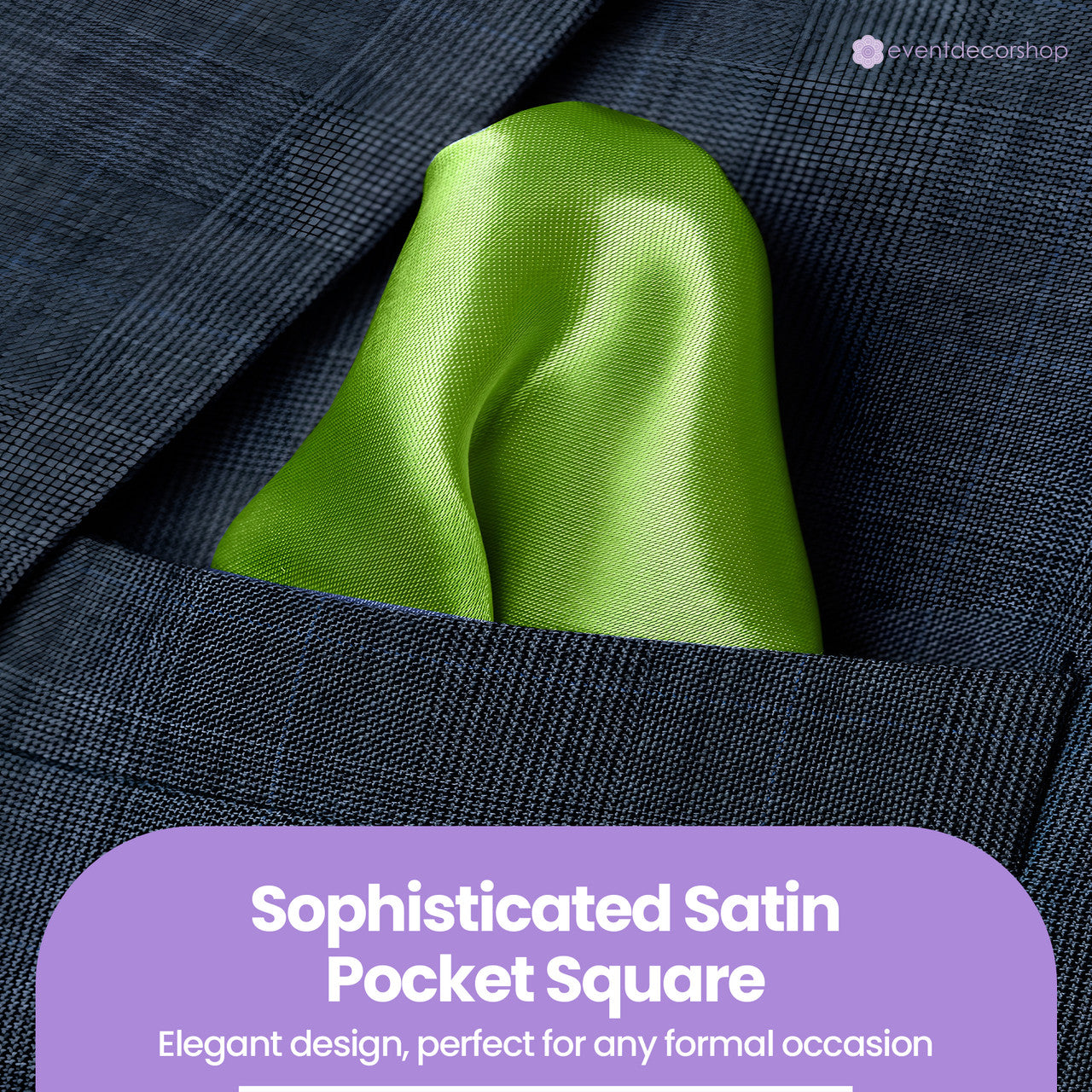Pocket Square Handkerchief - Lime Green