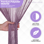 String Curtain Panel - Dark Purple