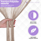 String Curtain Panel - Champagne