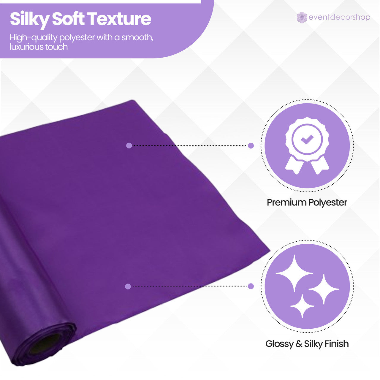 Satin Roll - Cadbury Purple