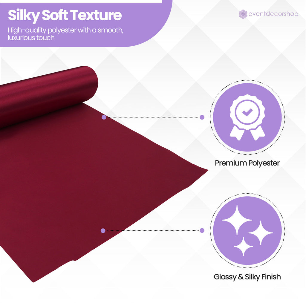 Satin Roll - Burgundy