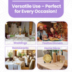 Decorative Charger Plates for Parties - 24Pcs