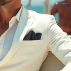 Pocket Square Handkerchief - Black