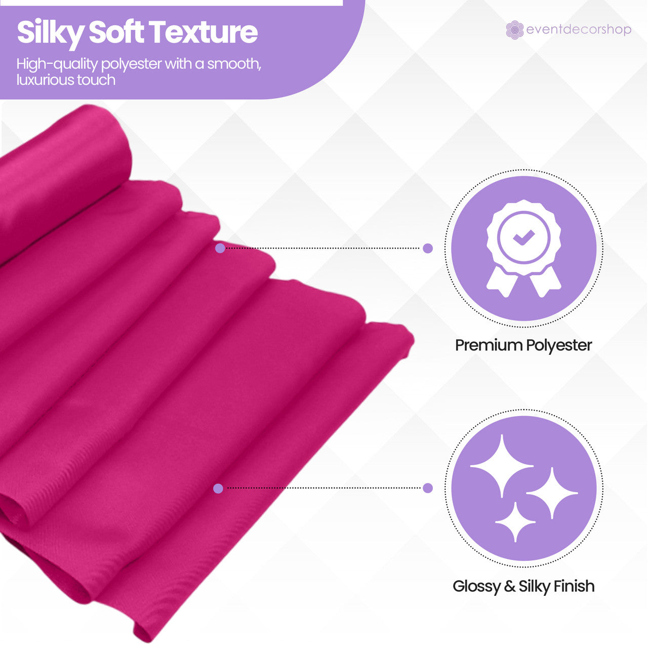 Satin Roll - Fushia