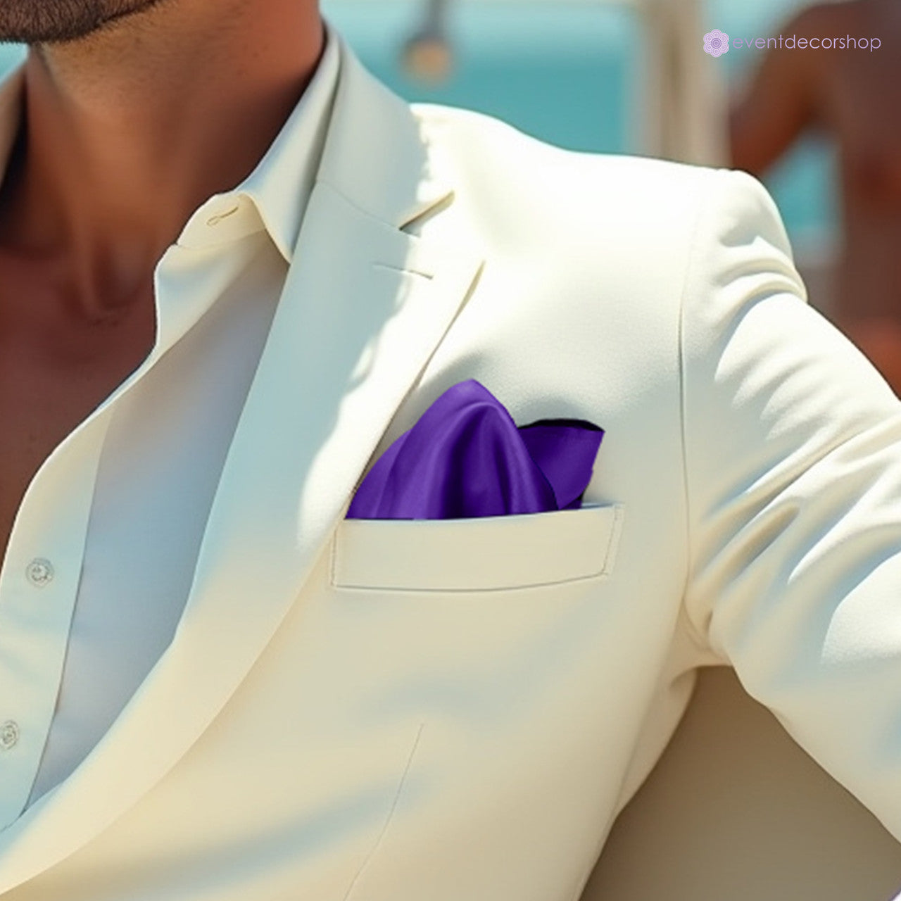 Pocket Square Handkerchief - Dark Purple