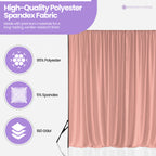 160gsm Spandex Backdrop - Rose Gold